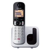 Panasonic KX-TGC250JTS telefono Telefono DECT Identificatore di chiamata Nero, Argento