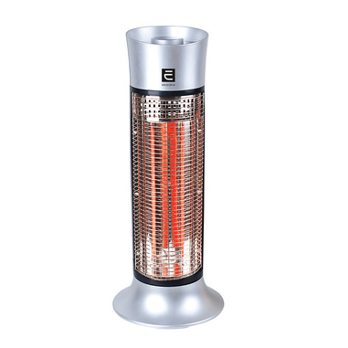 Electroline CHE980 stufetta elettrica Interno Nero, Argento 900 W Riscaldatore ambiente elettrico a infrarossi