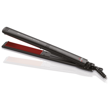 GA.MA Piastra Bella Tourmaline Red Ion, Tecnologia Micro Shine, Trafile rivestite in Tormalina, Tecnologia Ioni, per Capelli Idratati, Luminosi e Senza Crespo, Trafile larghe 120x25 mm, Temperatura da 130 a 230°C, Cavo Girevole 360°