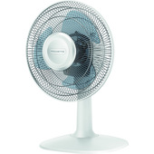 Rowenta Essential+ VU2330 Essential +, Ventilatore da Tavolo, 3 Velocità, Silenziosità 46 dBA, Design compatto, Flusso d’aria mx 34 m3/min, Bianco