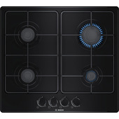 Bosch Serie 4 PGP6B6B80 Piano cottura a gas 60 cm Nero