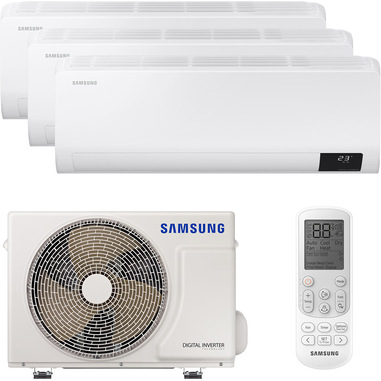 Samsung Trialsplit 9000+9000+9000BTu Luzon AJ052TXJ3KGEU + 3x AR09TXHZAWKNEU condizionatore fisso