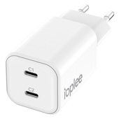 IOPLEE Caricatore da Rete GaN Ultra Compatto 2 porte USB-C 45W