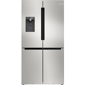 Bosch Serie 6 KFI96APEA Frigorifero multidoor da libera installazione, 183 x 90.5 cm, Acciaio spazzolato anti-impro Classe E