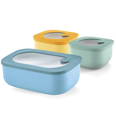 Fratelli Guzzini Store&Plus Rettangolare Set Colori assortiti 3 pz