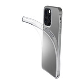Cellularline Fine - iPhone 15 Pro Max Cover in gomma morbida ultra sottile e trasparente
