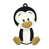 Celly PBPENGUIN batteria portatile Polimeri di litio (LiPo) 2600 mAh Nero, Bianco, Giallo