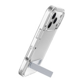 Cellularline Clear Stand - iPhone 17 Pro Max Custodia trasparente con stand integrato, pensata per l’uso a mani libere. Realizzata in doppio materiale con trattamento anti-ingiallimento.