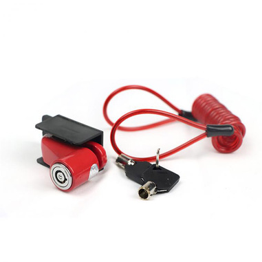 New Majestic 755450RD antifurto per bicicletta Rosso
