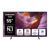 Samsung OLED AI TV 55" QE55S85FAUXZT 4K, Processore NQ4 AI Gen2, 4K AI Upscaling, Schermo antiriflesso, OLED HDR, Dolby Atmos & OTS Lite, Contour Design, Vision AI Smart TV, 2025
