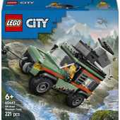 LEGO City 60447 Fuoristrada di Montagna 4x4 - Jeep Giocattolo da Costruire, Giochi per Bambini 6+ con 1 Minifigure e Accessori
