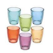 Tognana Porcellane set 6 bicchieri 310 cc colori assortiti Seoul