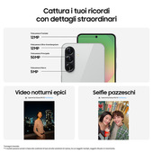 Samsung Galaxy A56 5G, Smartphone con Funzioni intelligenti, Display Super AMOLED 6.7”, 8GB RAM, 128GB, Camera 50MP, Batteria 5.000 mAh, IP67, Awesome Lightgray