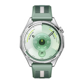 Huawei WATCH GT6, Cassa 46mm in acciaio inossidabile e cinturino verde. Compatibile con iOS e Android. Fino a 21 giorni di autonomia.