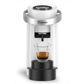 Caffè Borbone Bluemoon Macchina da Caffè a Cialde ESE 44mm – Multifunzione per Espresso, Infusi e Bevande Calde, Pressione 15 bar, Serbatoio 0.9L - Bianco
