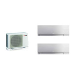 Mitsubishi Electric MITKIT2-42EFS912WF condizionatore fisso Climatizzatore split system Argento, Bianco