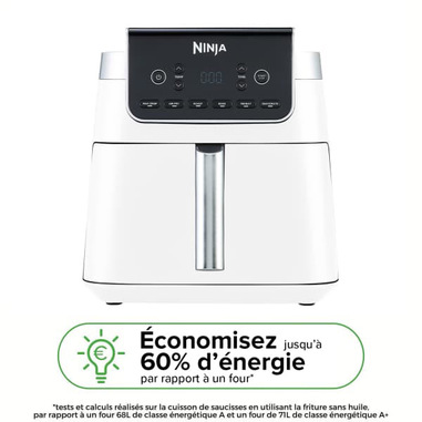Ninja AF180EUWH friggitrice Singolo 6,2 L Indipendente 2000 W Friggitrice ad aria calda Bianco