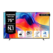 Samsung Mini LED AI TV 75" UE75M70HAUXZT 4K, Processore Mini LED 4K, 4K Upscaling, Color Booster, OTS Lite, Metal Stream Design, Vision AI Smart TV, 2026