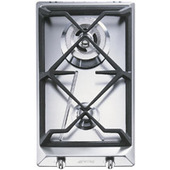 Smeg SRV532GH3 piano cottura Acciaio inossidabile Da incasso 30 cm Gas 2 Fornello(i)