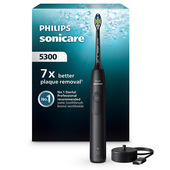Philips Sonicare serie 5300 Sonicare spazzolino elettrico sonico con base di ricarica, 2 livelli intensità, sensore di pressione colore bianco HX7101/01