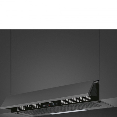 Smeg KSEIR92NE2 cappa aspirante Semintegrato (semincassato) Nero 235 m³/h