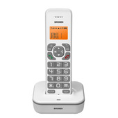 Brondi Bravo Star Telefono DECT Identificatore di chiamata Grigio, Bianco