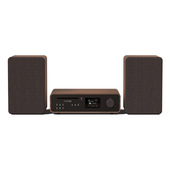 Pure Micro HiFi Classic Stereo Microsistema audio per la casa 50 W Nero, Noce