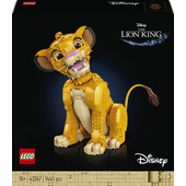 LEGO Disney ǀ 43247 Giovane Simba, Re Leone, Modellino da Costruire Snodabile per Adulti da Collezione, Idea Regalo Lui o Lei