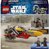 LEGO Star Wars 75437 Speeder di Cobb Vanth, Giocattolo con Minifigure di Cobb Vanth e Cad Bane, con Blaster e Jetpack, da 7+