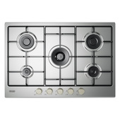 De’Longhi YLG 75 F piano cottura Acciaio inox Da incasso 75 cm Gas 5 Fornello(i)