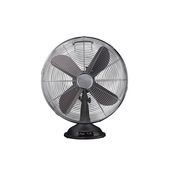 Electroline Ventilatore da tavolo 4 pale 40cm nero metallizzato