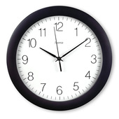 Hama Teneriffa Orologio analogico Rotondo Nero, Bianco