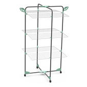 Joia Home Everest Stendibiancheria da pavimento Nero, Argento, Turchese