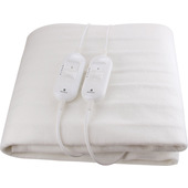 Electroline BHEM25 Termocoperta scaldaletto matrimoniale Bianca 2x60W lavabile in lavatrice telecomando