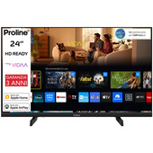 Proline PRO24M10VDA SMART TV 24" HD, Sistema operativo VIDAA, Triplo tuner DVBT2/C/S2, Certificato TivuSAT, Dolby Audio, Parental Control