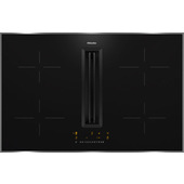 Miele KMDA 7272 FR-U Nero Da incasso 80 cm Piano cottura a induzione 4 Fornello(i) Cappa da incasso