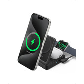 Anker B2557311 Caricabatterie per dispositivi mobili Cuffie, Auricolare, Smartphone, Orologio intelligente Nero AC Carica wireless Ricarica rapida Interno