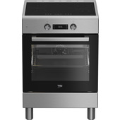 Beko Cucina a libera installazione inox, forno elettrico 6 funzioni, piano cottura induzione 4 zone, 60x60, Classe A