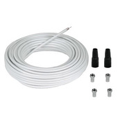 Hama Kit di connessione SAT con 4 spine F e 2 tubi di protezione, 85 db, 20m