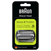 Braun Series 3 32B Testina Di Ricambio Per Rasoio Elettrico Barba - Nero - Compatibile Con I Rasoi ProSkin