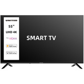 United UNLED55KM10VDA SMART TV 55" ULTRA HD 4K, Sistema operativo VIDAA, Triplo tuner DVBT2/C/S2 HEVC MAIN10, Dolby Audio, Parental Control