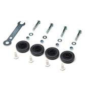 Foppapedretti 7010112300 ruota per mobili Nero Gomma 4 pz