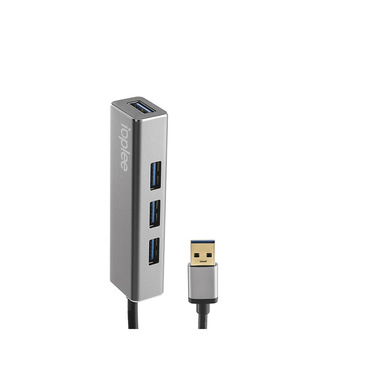 IOPLEE IOPEXTHUB363G hub di interfaccia USB 3.2 Gen 1 (3.1 Gen 1) Type-A 5 Mbit/s Grigio, Metallico