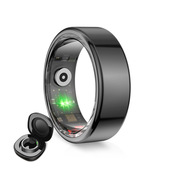 Ksix Anello Smart Saturn con activity tracker IP68 Nero - L