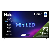 Haier M92 Series TV QLED Mini LED Ultra 65" H65M92FUX, 4K, AI, Google TV, Ultra Crystal-Black, Dolby Vision IQ, KEF Sound, 144Hz