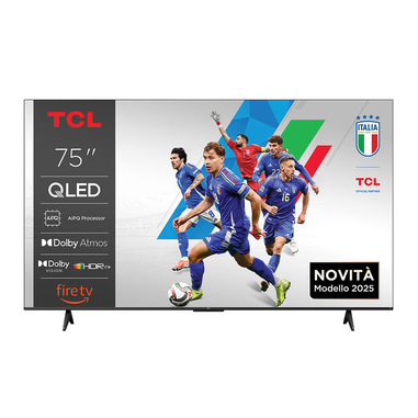 TCL T6C Serie Smart TV QLED 4K 75" 75T6C, Dolby Vision & Atmos, HDR10+, Fire TV