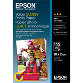 Epson Value Glossy Photo Paper - 10x15cm - 100 Fogli