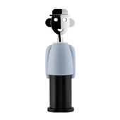Alessi AM23 PB cavatappo Cavatappi ad ala Nero, Acciaio inox, Blu