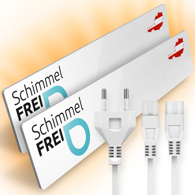 Technaxx EDH-WHI-SDRY-M1 + M2 KIT COMPLETO Deumidificatore a parete/rimuovi muffa Bianco