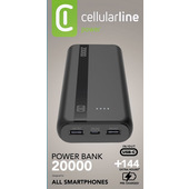 Cellularline Power Bank 20000 Caricabatterie Portatile 20000mAh